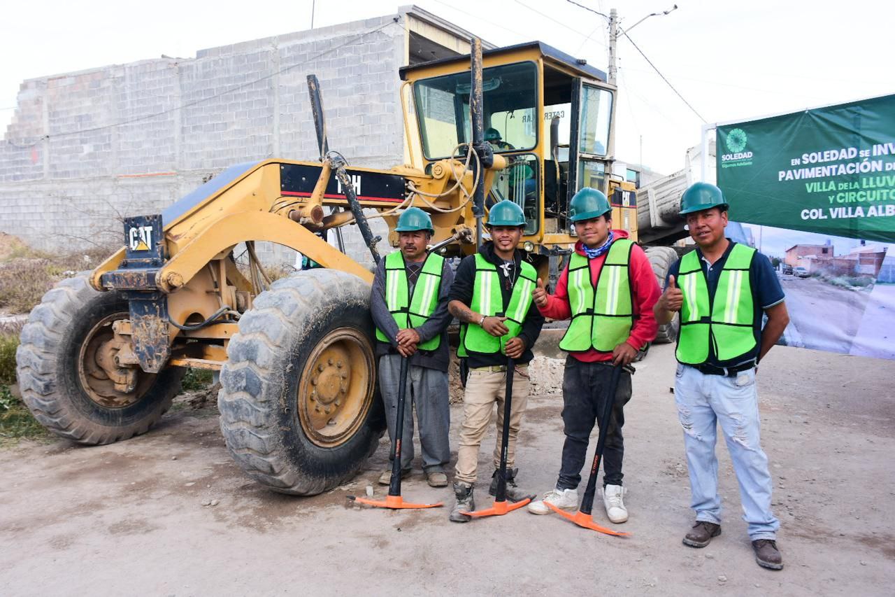 Arranca Soledad de G segunda etapa de pavimentación en Villa Alborada