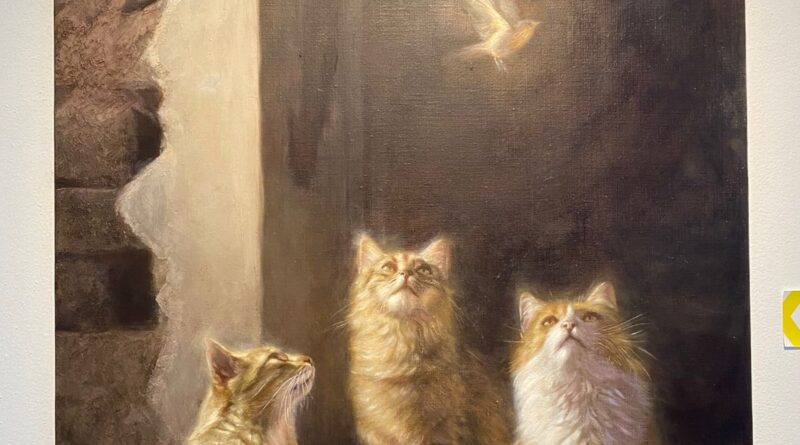 Obra de Antonio Galeana en la exposición Figuración MX del CEART SLP