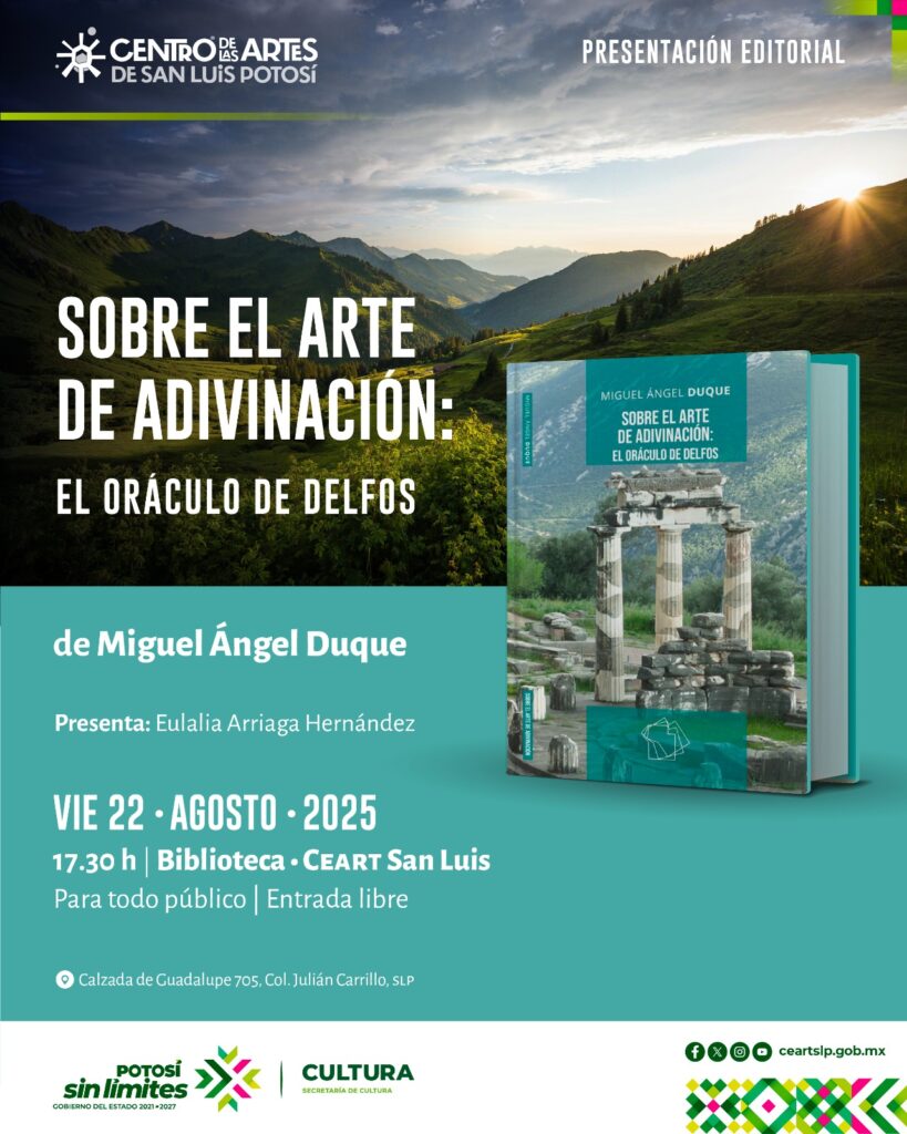 El escritor Miguel Ángel Duque presentará libro en CEART SLP 